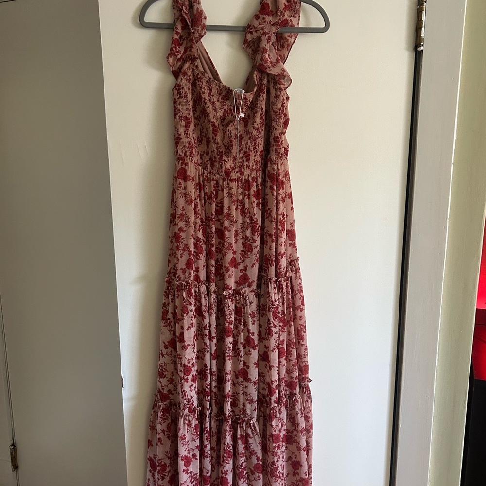 Baltic Born Martina Maxi Dress, Blush + Red - Picture 5 of 5